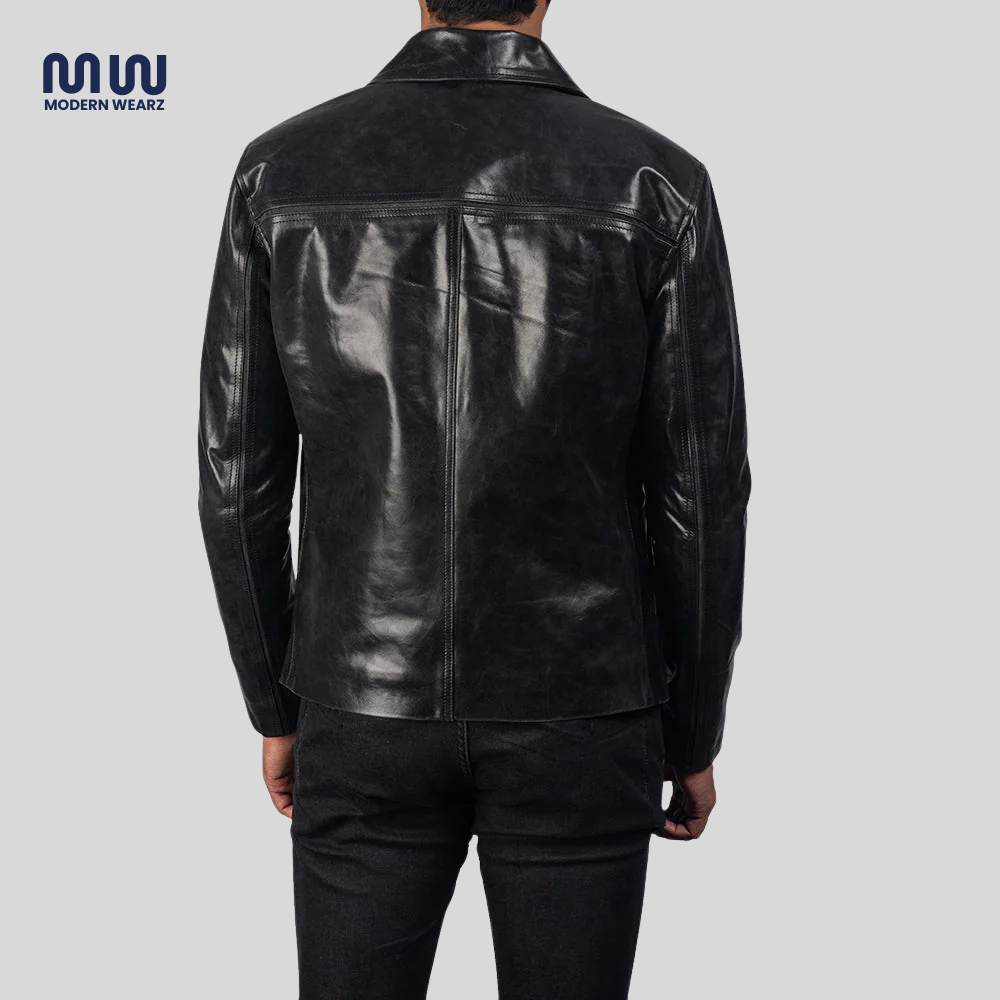 Mystical Black Leather Jacket