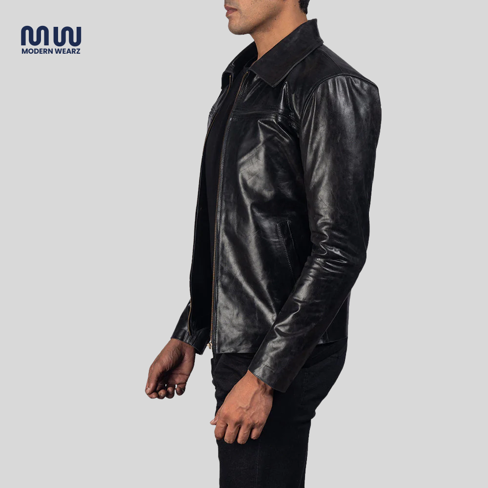 Mystical Black Leather Jacket